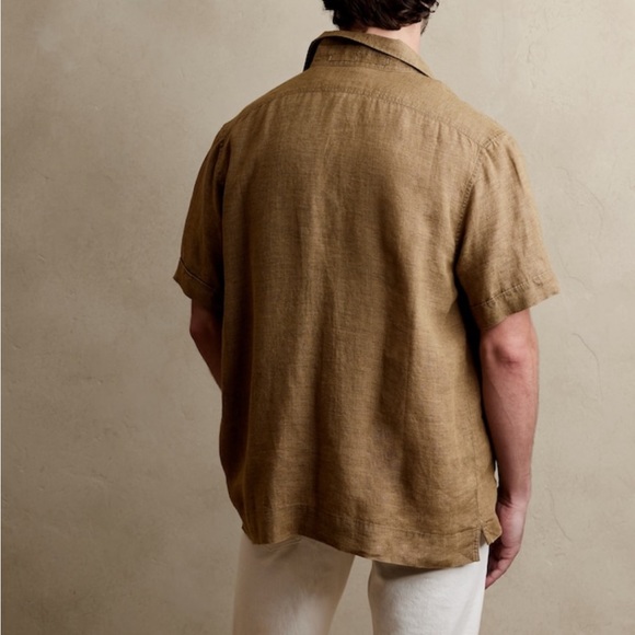 NWT Banana Republic Expedition Untucked Linen Shirt XLT - Picture 2 of 8